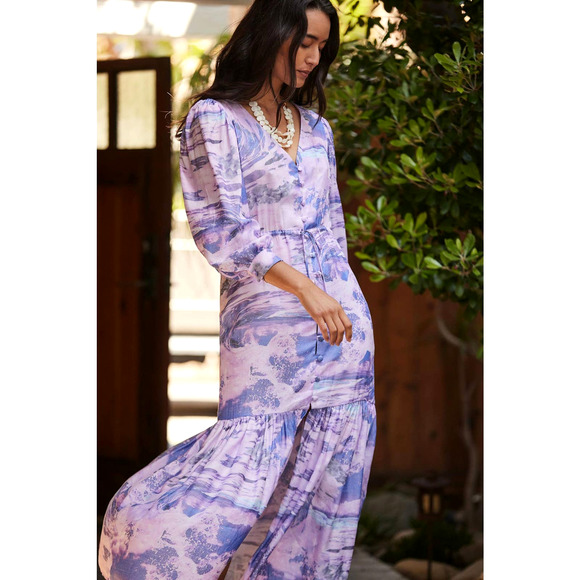 NWT Anthropologie Boamar Riviere Maxi Dress - Large - Picture 1 of 8